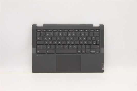 Lenovo Flex 13ITL6 Keyboard Palmrest Top Cover German Grey Backlit 5CB1D04934