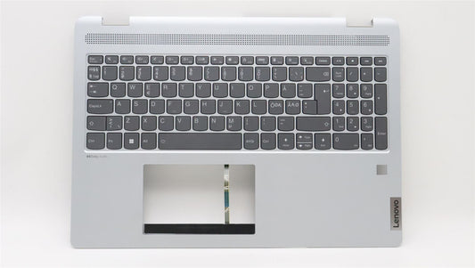 Lenovo IdeaPad 5 16IAU7 Keyboard Palmrest Top Cover Nordic Cloud Grey 5CB1H81055