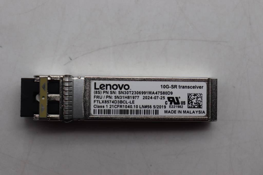 Lenovo NETWRK_CRD Single Rate SR/SW Module SFP+ Board 5N31H81977