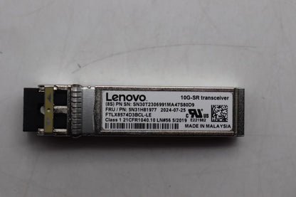 Lenovo NETWRK_CRD Single Rate SR/SW Module SFP+ Board 5N31H81977