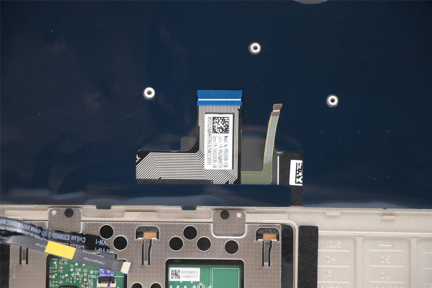 Lenovo C930 13IKB Palmrest Cover Touchpad Keyboard UK Mica 5CB0S72640