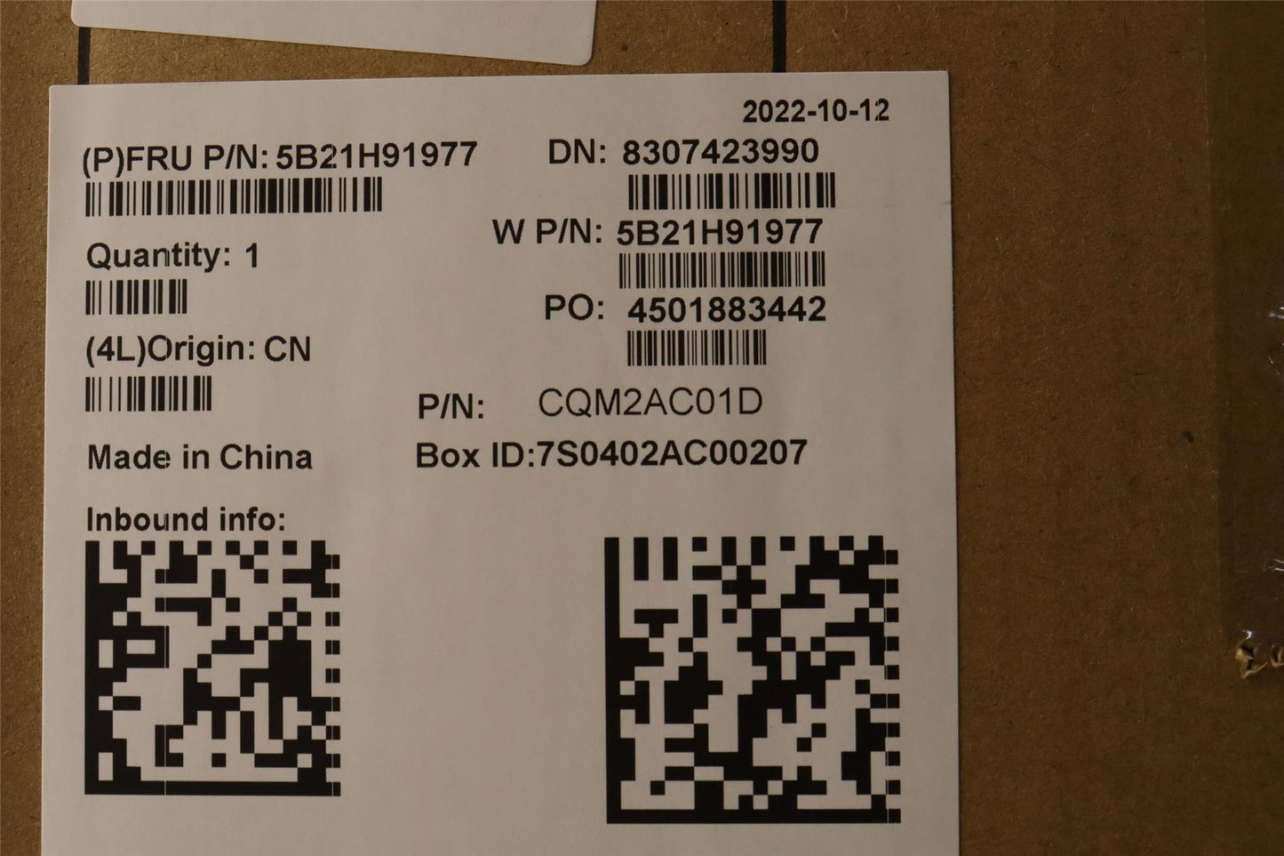 Lenovo MBW21ARWINI5 8G fTPMWL6E EI WW 5B21H91977