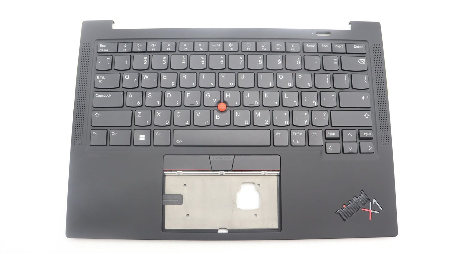 Lenovo ThinkPad X1 11th Gen Keyboard Palmrest Top Cover Hebrew Black 5M11H62789