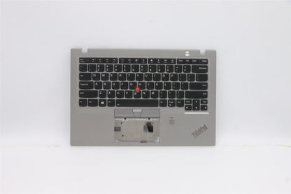 Lenovo Carbon X1 6th Keyboard Palmrest Top Cover US Silver 02HL890