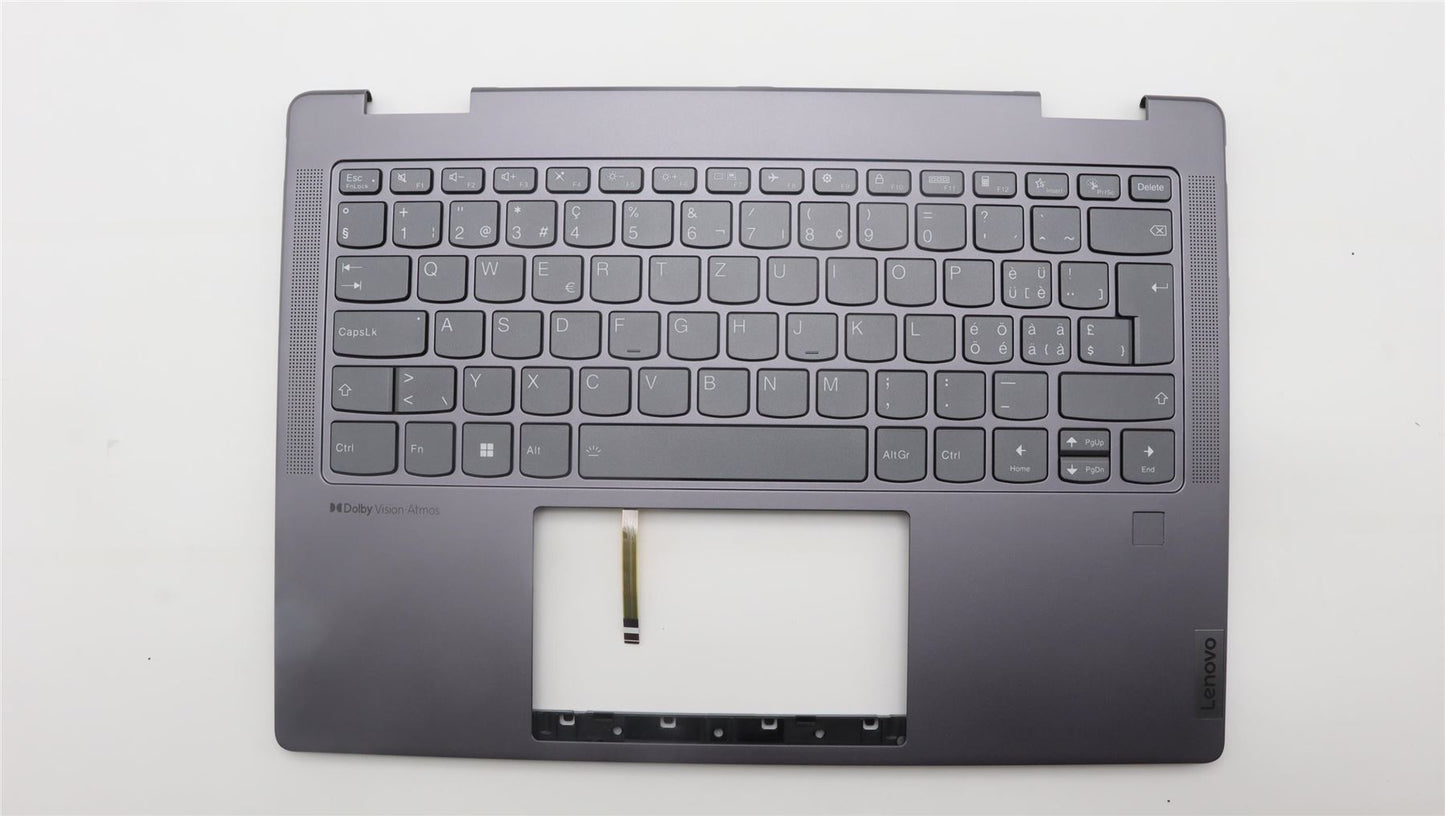 Lenovo Yoga 7 14ARP8 Keyboard Palmrest Top Cover Switzerland 5CB1L47273