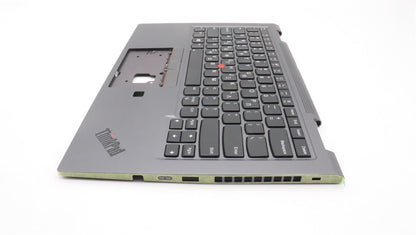 Lenovo ThinkPad X1 5th Gen Keyboard Palmrest Top Cover Greek US 5M10Z37166