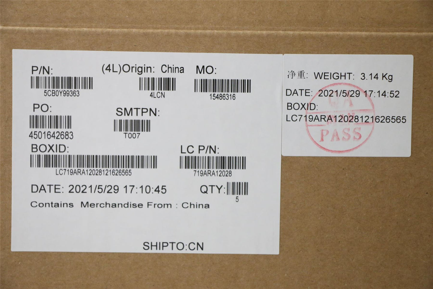 Lenovo Upper Case ASM_SP L82C2 IGTEX 5CB0Y99363