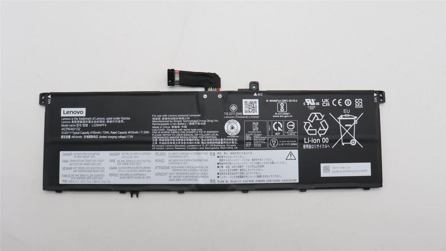 Lenovo Yoga 7 14IRH8 7 14APH8 7 14ARP8 Battery 5B11K24763