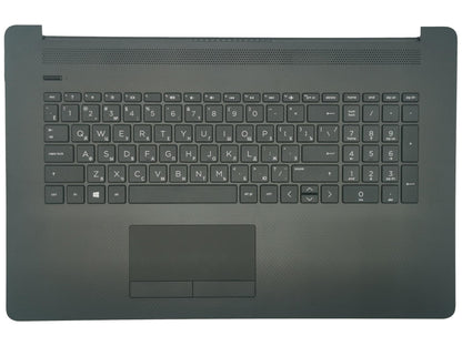 Genuine HP 17-CA 17-BY Palmrest Touchpad Cover Keyboard Russian Black L92781-251