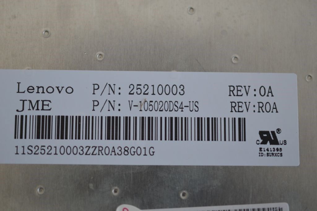 Lenovo JME A4WL9 84KEY Blueblack KBD W8 US English Keyboard 25210003