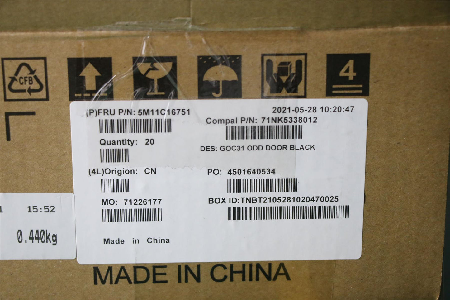 Lenovo IdeaCentre 3-22ITL6 3-22ADA6 Bezel Cover DVD Optical Drive 5M11C16751
