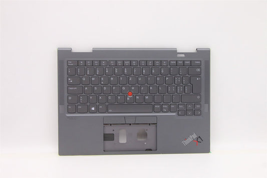 Lenovo Yoga X1 6th Gen Palmrest Touchpad Cover Keyboard Swiss Grey 5M11C41082