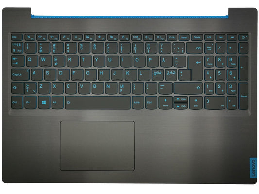 Lenovo Gaming L340-15IRH Keyboard Palmrest Top Cover Nordic Black 5CB0U42750