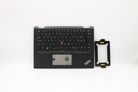 Lenovo Yoga X390 Palmrest Cover Touchpad Keyboard Swiss Black 02HL538