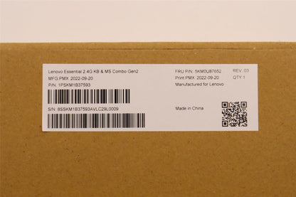 Lenovo WL KM Calliope BK HUN 5KM0U87652