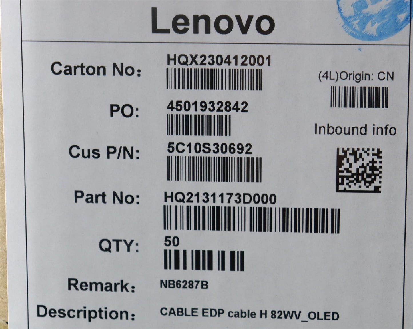 Lenovo Yoga 6 14IAP8 6 14IRP8 6 14APU8 Cable Lcd Screen Display LED 5C10S30692