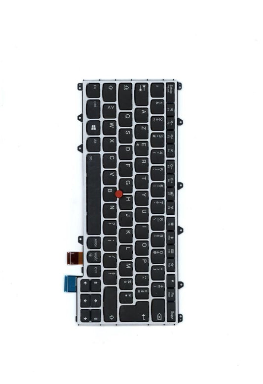 Lenovo Yoga X380 Keyboard French Silver Backlit 01HX111