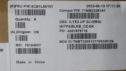 Lenovo Slim 5 16IRH8 Palmrest Cover Touchpad Keyboard Silver Backlit 5CB1L60101
