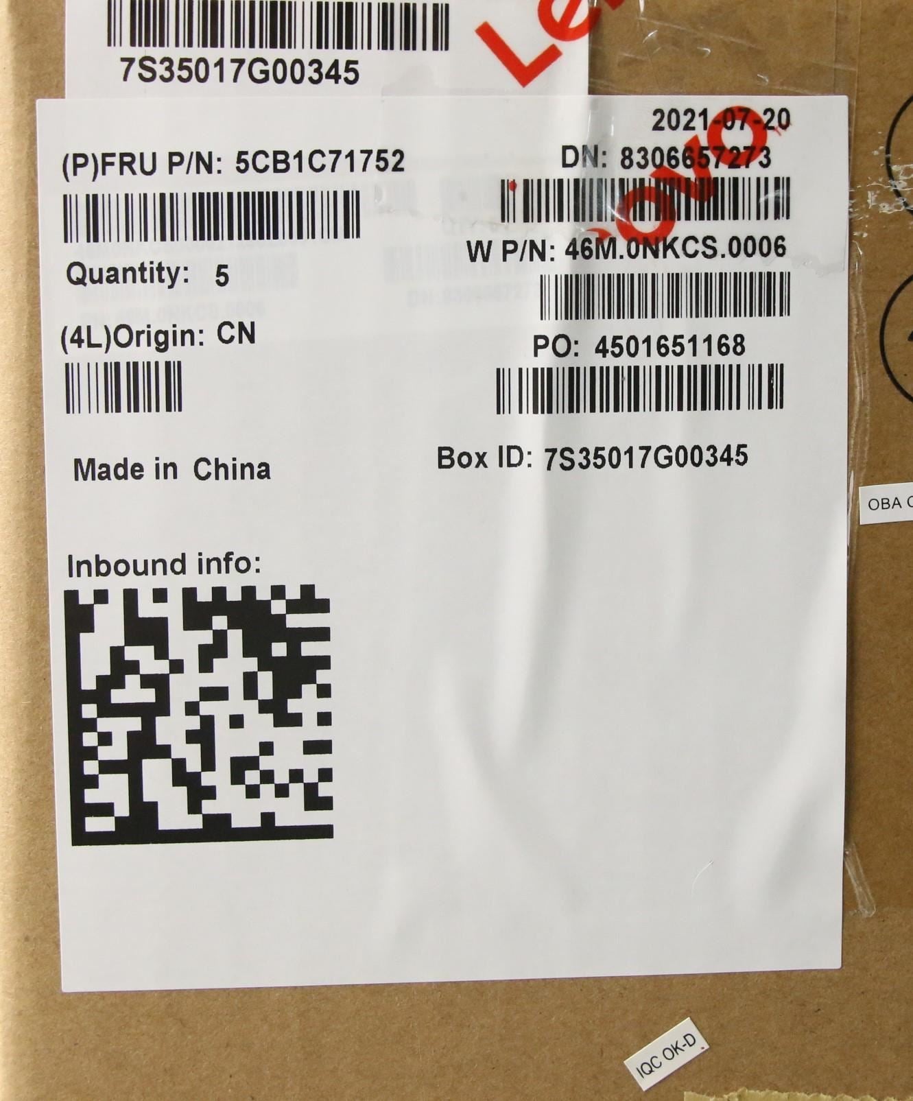 Lenovo Upper Case ASM_KOR W 20YA MG 5CB1C71752
