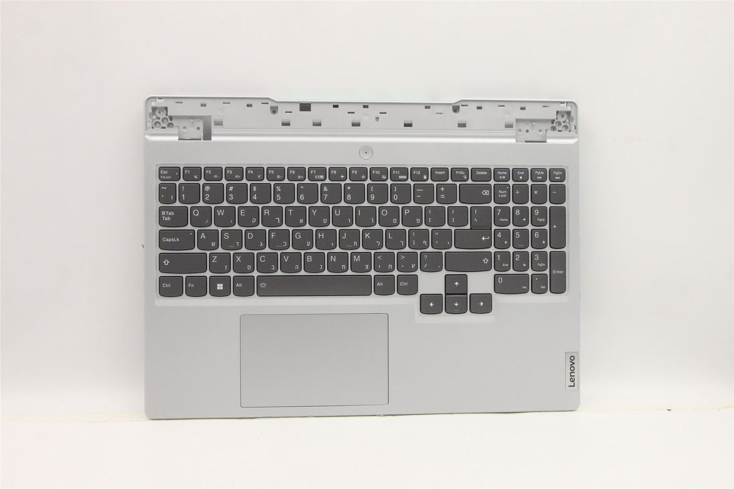 Lenovo 5 15IAH7H Palmrest Cover Touchpad Keyboard Hebrew Cloud Grey 5CB1F38706