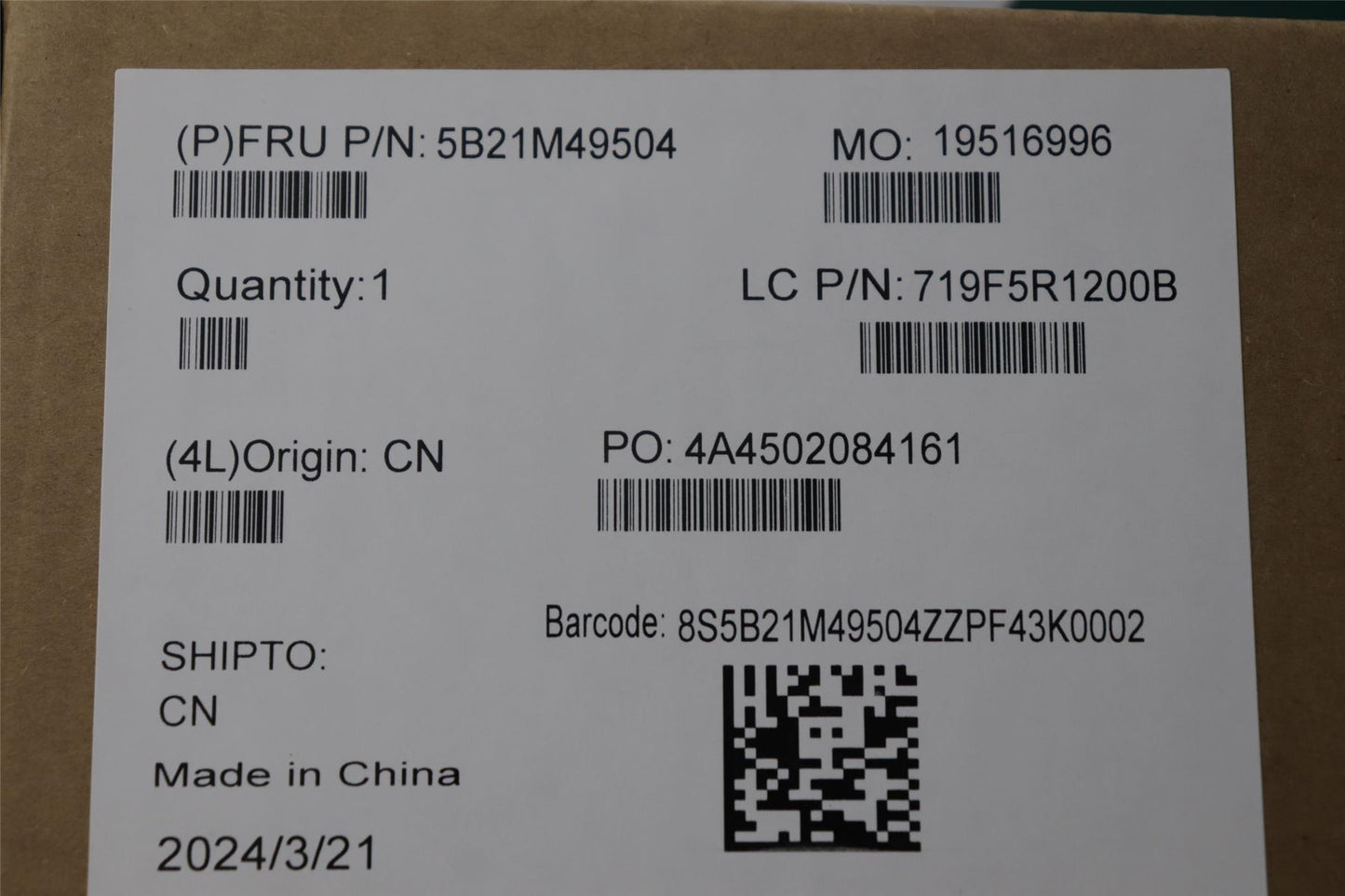Lenovo L83DNULT9_185H_4070_32G_WINRMEI 5B21M49504
