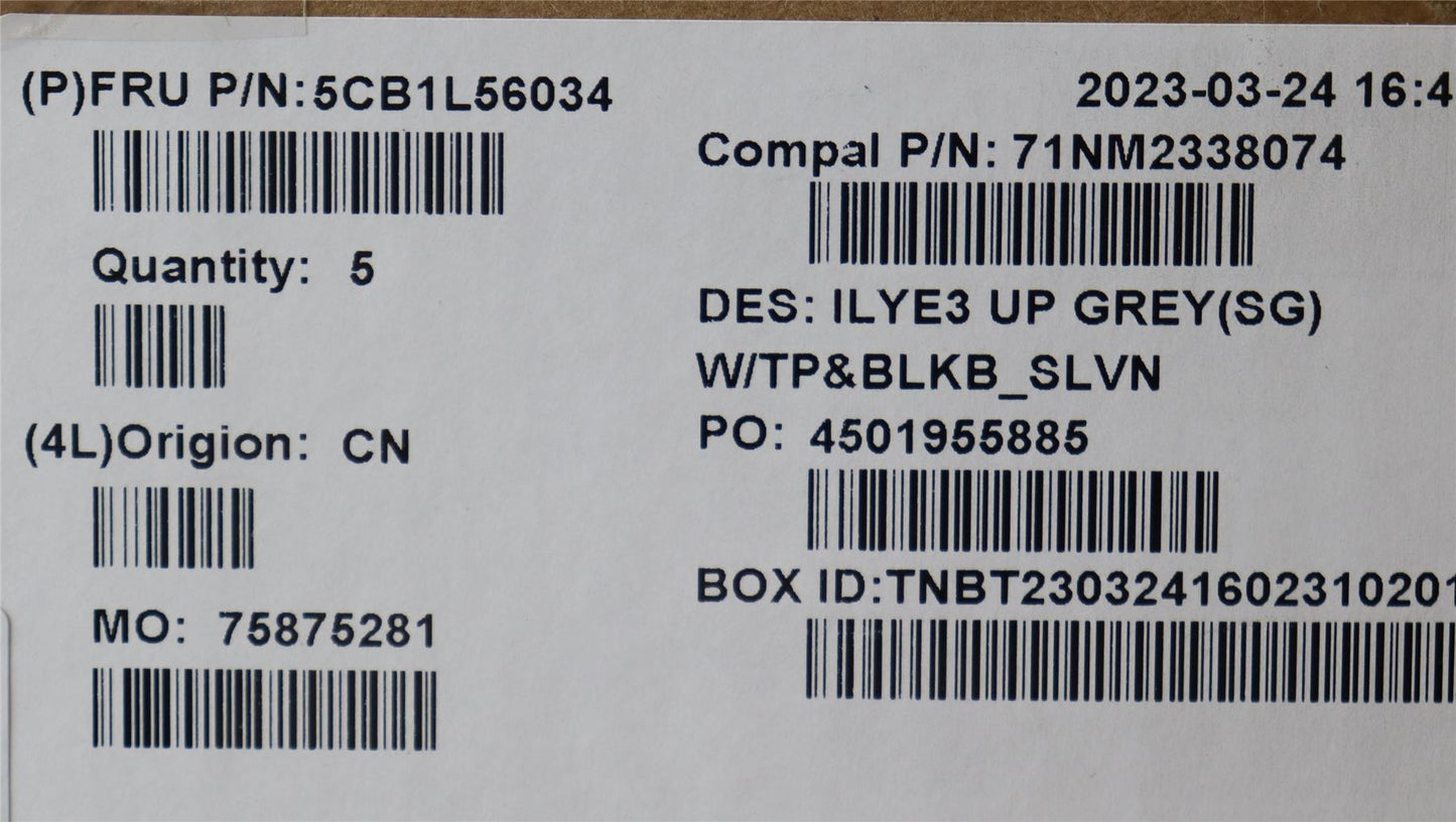 Lenovo Slim 5 16IRH8 5 16APH8 Palmrest Cover Touchpad Keyboard 5CB1L56034