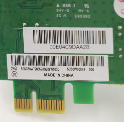Lenovo ThinkStation M90t 3 P3 Tower P340 P348 PCIe Ethernet Card 5C50W00934