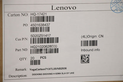 Lenovo DOCKING H 82MA SLA GY UKE 5D20Z51417