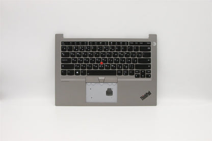 Lenovo ThinkPad E14 Keyboard Palmrest Top Cover Russian Grey Backlit 5M10W64425