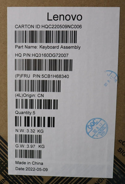 Lenovo ThinkBook 14 G4+ IAP Palmrest Cover Touchpad Keyboard Grey 5CB1H68340