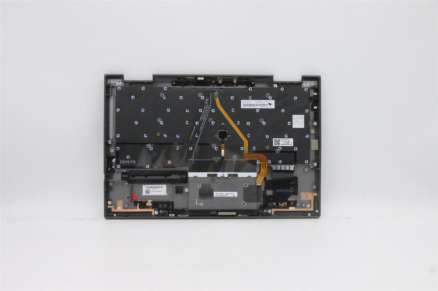 Lenovo ThinkPad X1 5th Gen Palmrest Cover Keyboard Icelandic Grey 5M10Z37172