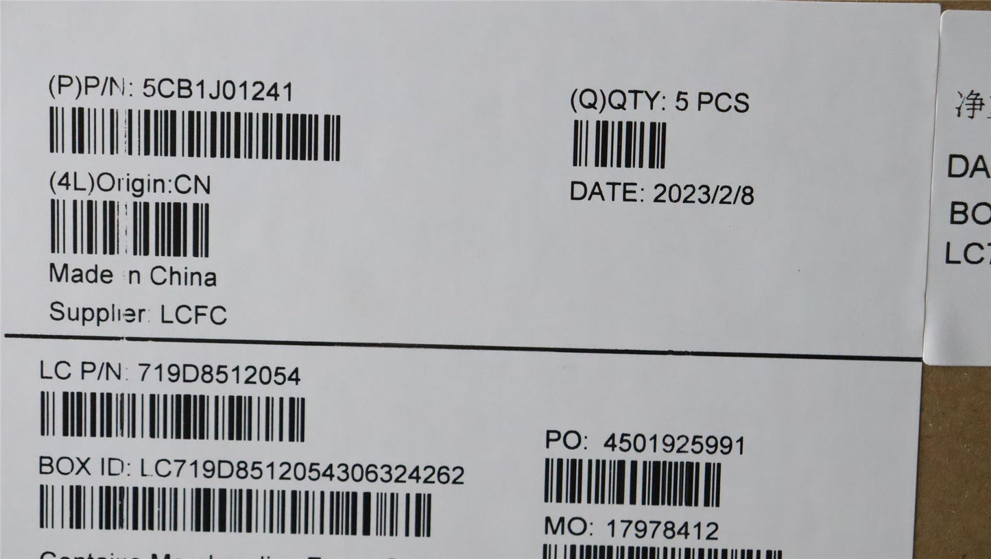 Lenovo UpperCaseASM_EUROENGL82SFFPSGNB_PC 5CB1J01241
