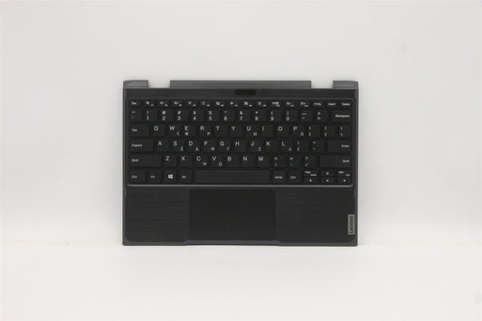 Lenovo 300e 2nd Gen Palmrest Touchpad Cover Keyboard Greek Grey 5CB1B02716