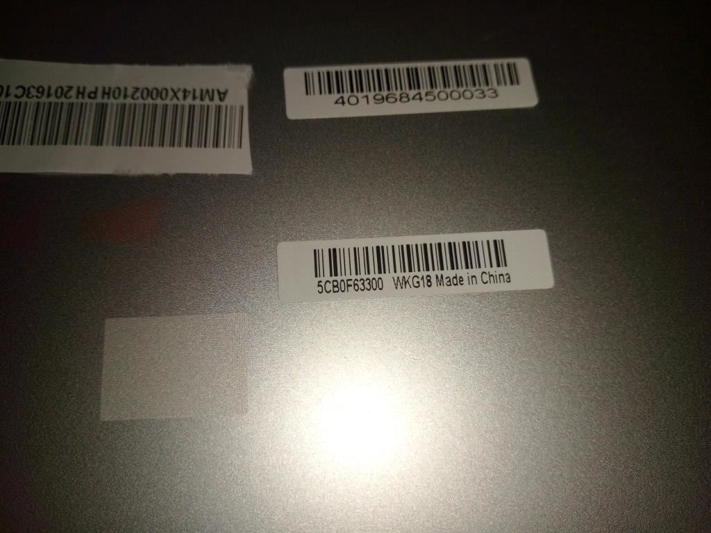 Lenovo All-In-One A740 A540 Palmrest Top Cover Housing Silver 5CB0F63300