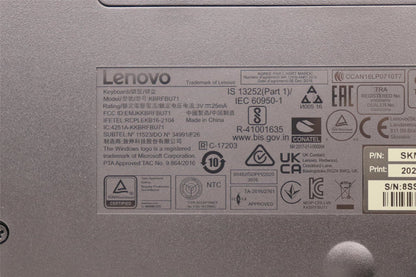 Lenovo KYB_MOUSE Primax R71_G2 2.4G BKG EN_CA English Keyboard 5KM0U87629