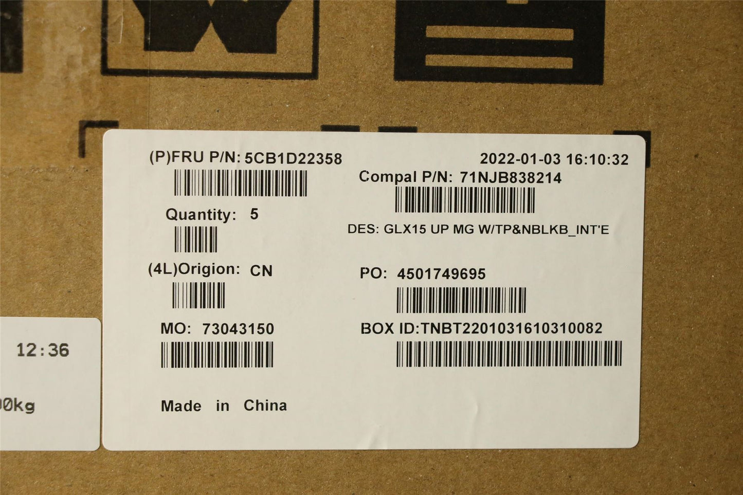 Lenovo UpperCaseASM_EURO ENG C21A5 MGNBL 5CB1D22358