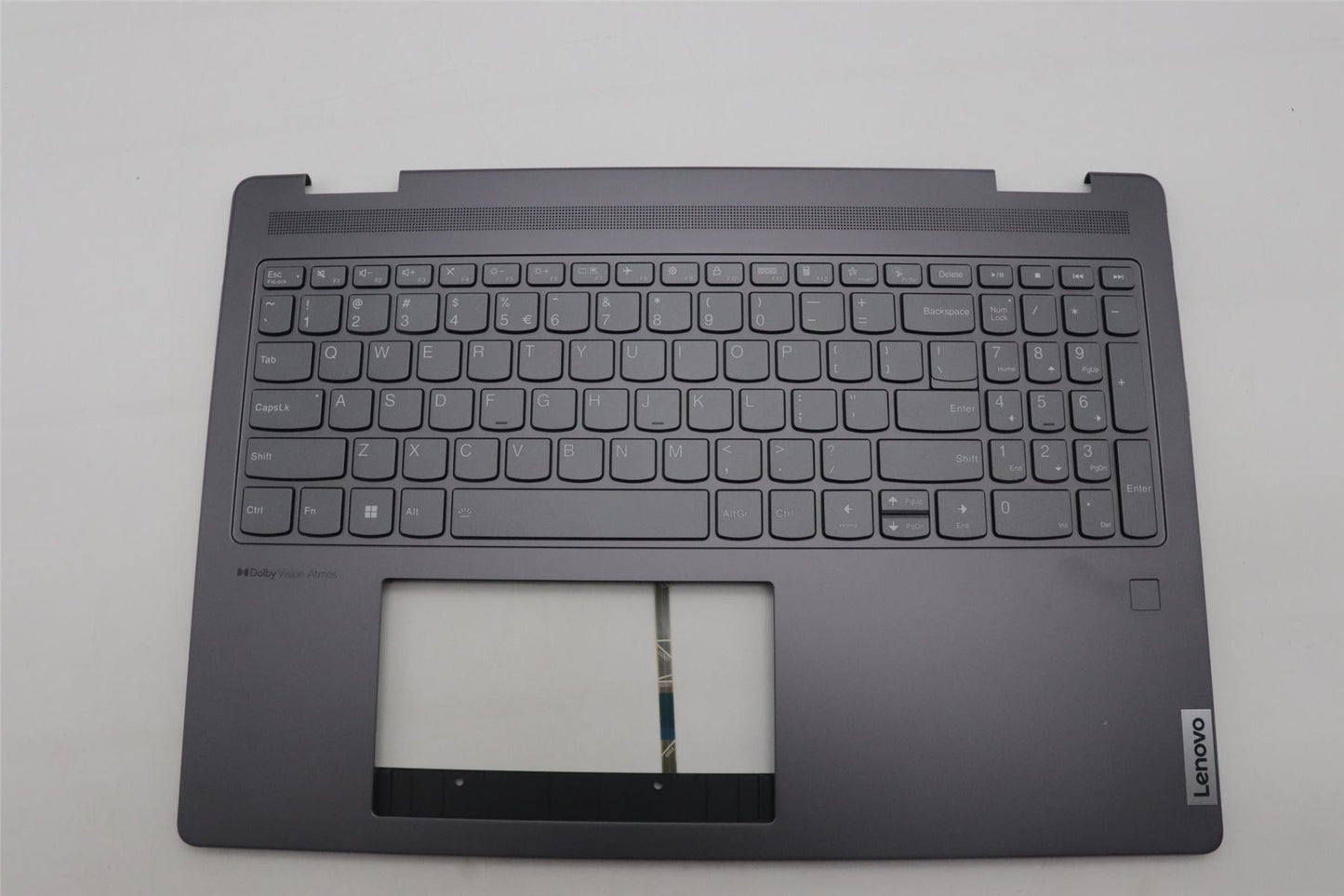 Lenovo Yoga 7 16IRL8 Keyboard Palmrest Top Cover US Euro Storm Grey 5CB1L31857