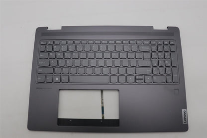 Lenovo Yoga 7 16IRL8 Keyboard Palmrest Top Cover US Euro Storm Grey 5CB1L31857