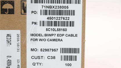 Lenovo EDP CABLE FOR W/O CAM C E41-10 5C10L58160