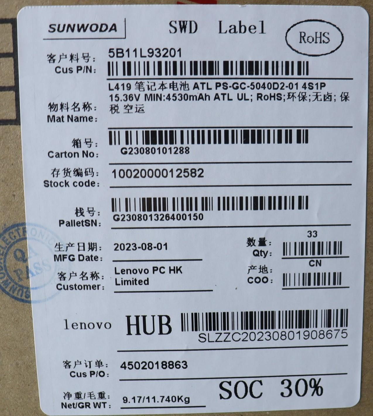 Lenovo ThinkBook 16 G6 IRL Battery 5B11L93201