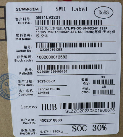 Lenovo ThinkBook 16 G6 IRL Battery 5B11L93201
