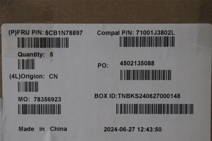 Lenovo UpperCase_SPA C 83G1 CG NFP BL 5CB1N78897