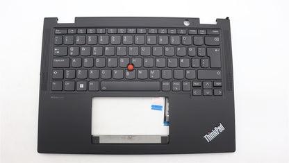 Lenovo ThinkPad X13 Gen 4 Keyboard Palmrest Top Cover Icelandic Black 5M11L64240