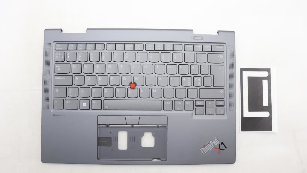 Lenovo Yoga X1 8th Gen Palmrest Touchpad Cover Keyboard Nordic Grey 5M11H62464