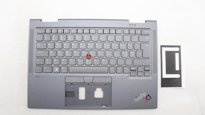 Lenovo Yoga X1 8th Gen Palmrest Touchpad Cover Keyboard Nordic Grey 5M11H62464