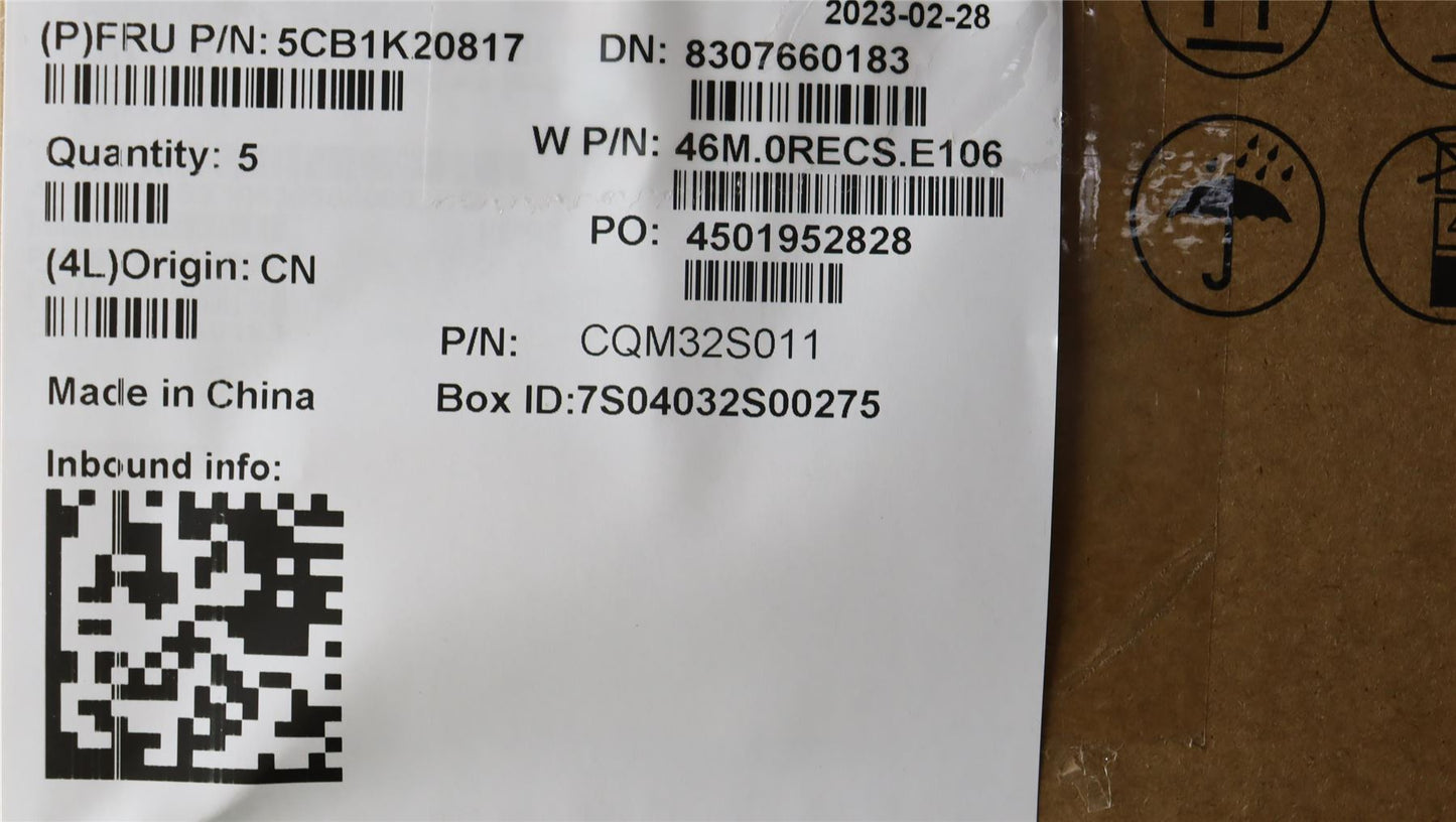 Lenovo IdeaPad 5 14ABR8 Keyboard Palmrest Top Cover UK Grey 5CB1K20817