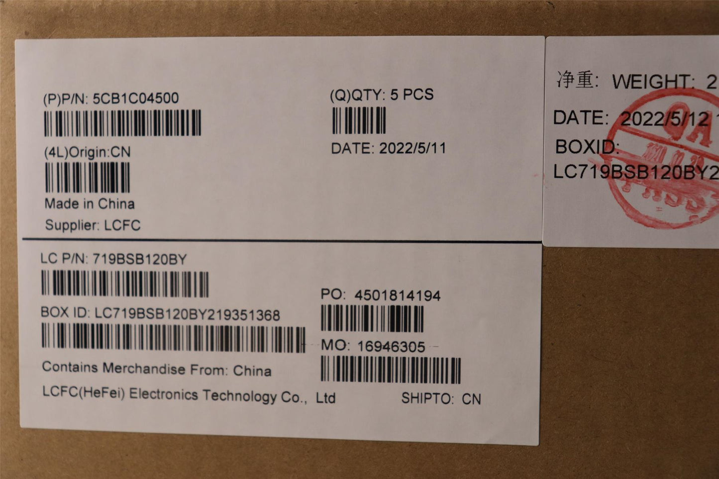 Lenovo Upper Case ASM_SWS L82H7 SD FP BLD 5CB1C04500