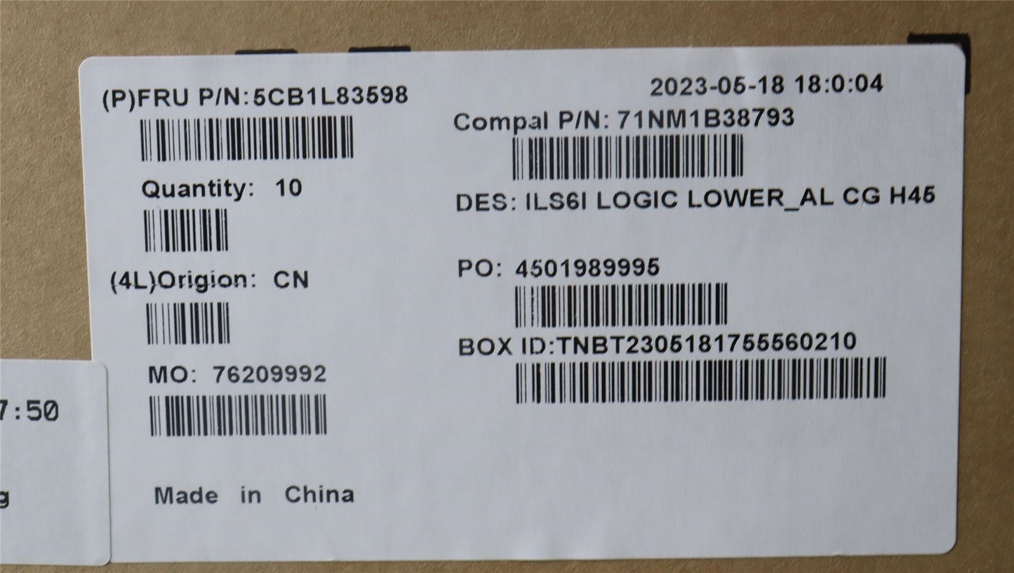 Lenovo Lower Case C 82XF AL CG H45 5CB1L83598