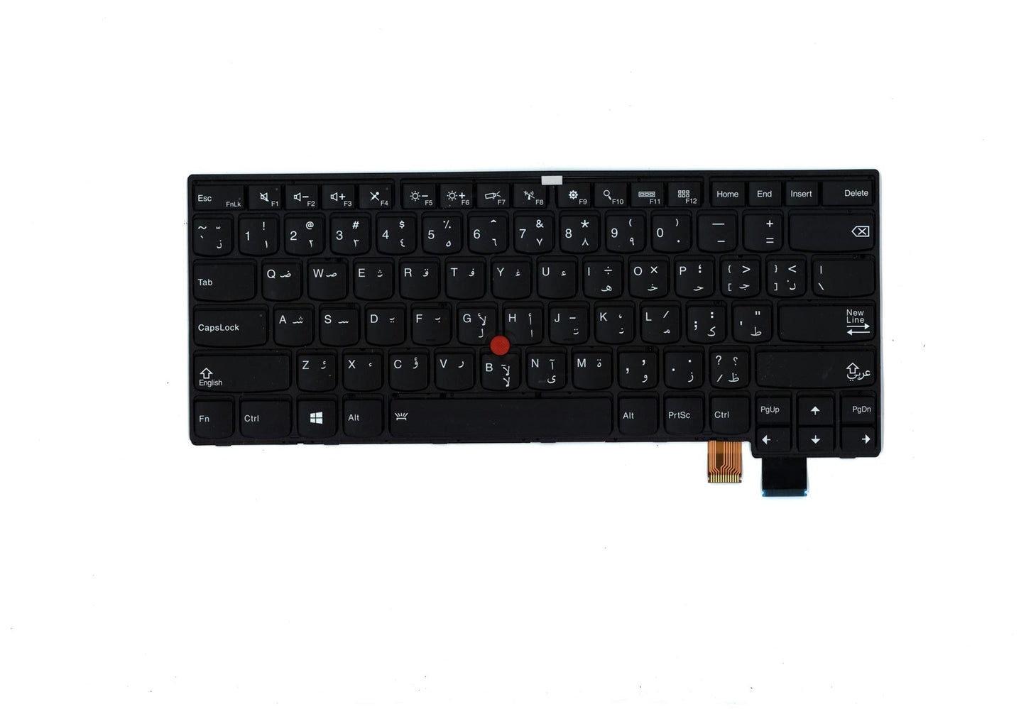 Lenovo ThinkPad T460s Keyboard Arabic Black Backlit 01YR093