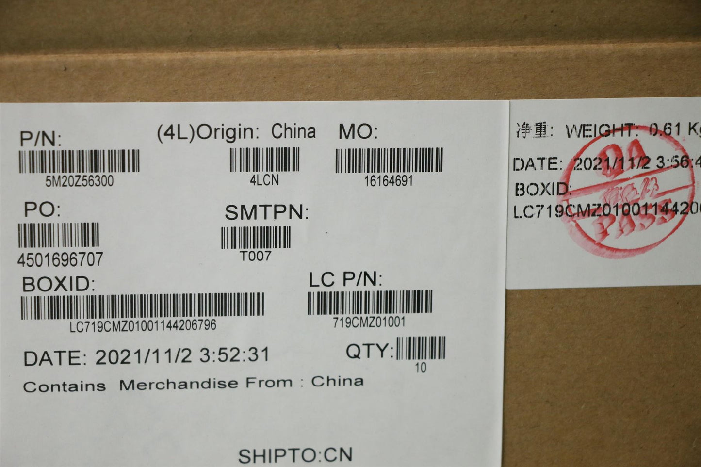 Lenovo MECHANICAL DDRBKT+THMPADSSDG4HS300WEIHAN NIC SSD Bracket Board 5M20Z56300